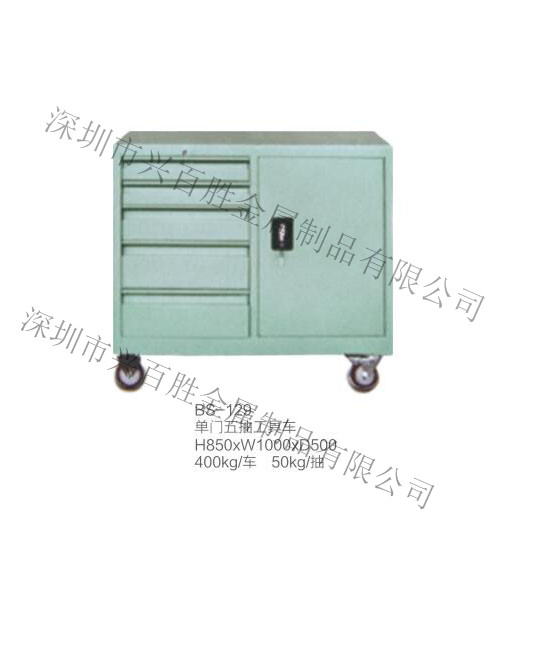 深圳产品展示厂家,BS-129 单门五抽工具车